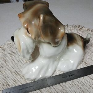 Adorable Ceramic Puppy Figurine